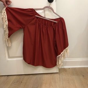 Karlie rust colored top